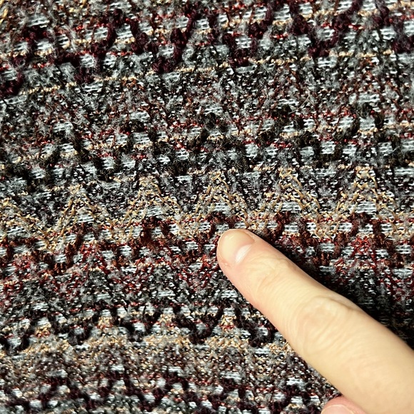 Greylin Zig zag asymmetrical cowl neck jacket from Anthropologie size xsmall - Picture 9 of 15